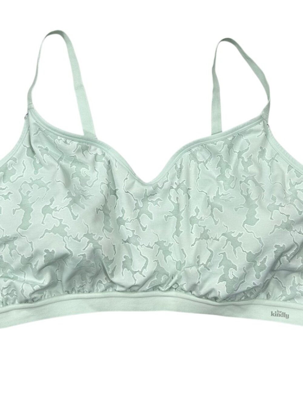 Kindly NWT Surf Spray Soft Cup Breathable Bralette Bra Size XXXL